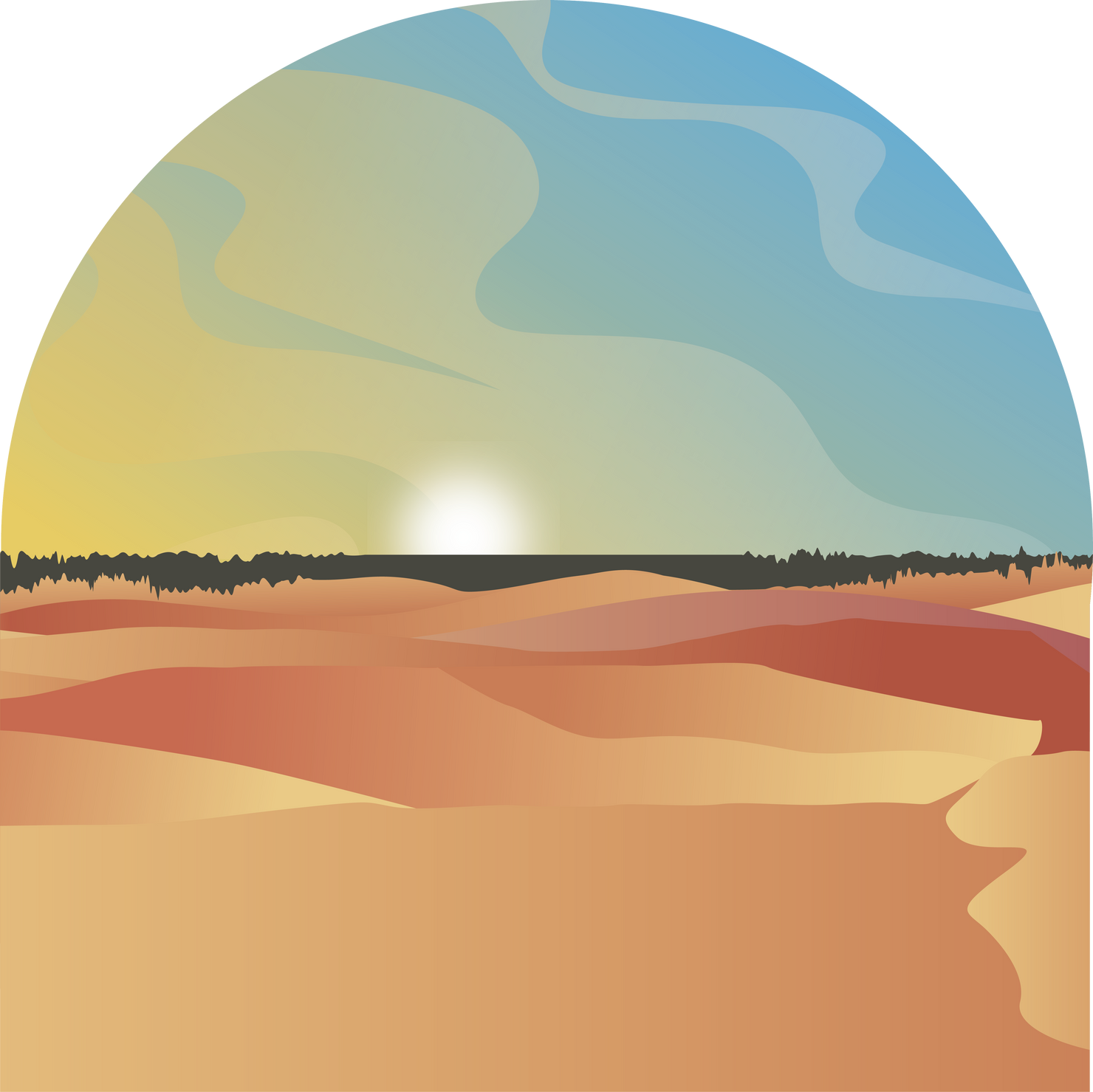 Modern Contemporary Realistic Thar Desert